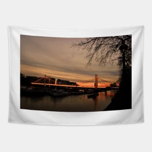 Albert Bridge Sunset River Thames London Tapestry