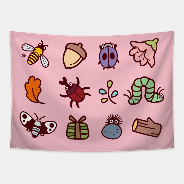 Bugs Kawaii Tapestry by kudasai