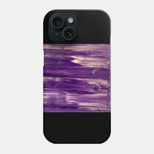 Abstract art #11.1 - Purple waves Phone Case