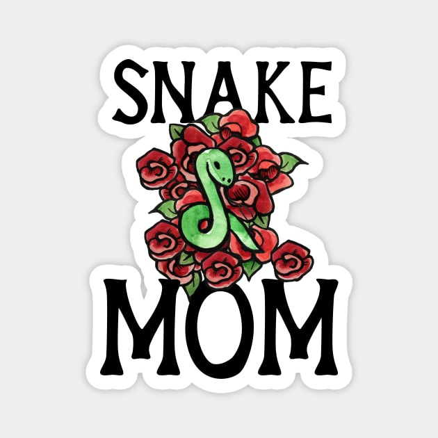 Snake Mom Magnet by bubbsnugg