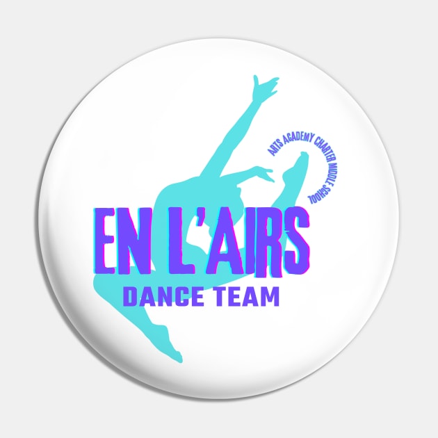 MEMBERS ONLY: En L' Airs Dance Team logo Pin by Arts Academy 