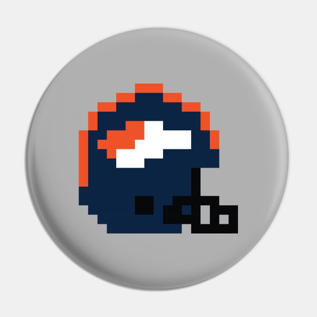 8 Bit Denver Broncos Helment Pin by N8I