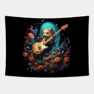 Narwhal Playing Guitar Tapestry