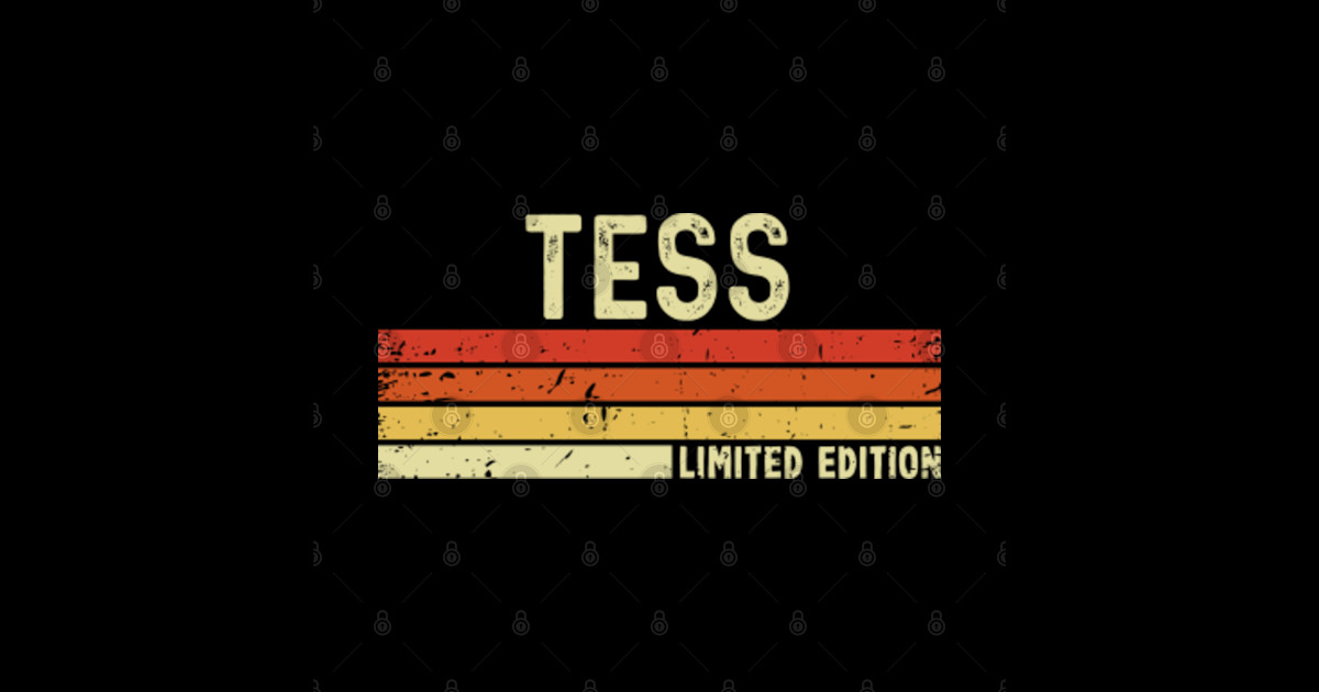 Tess Name Vintage Retro Limited Edition T Tess Sticker Teepublic 