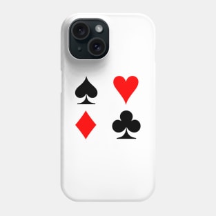 Playing Card Suits Phone Case