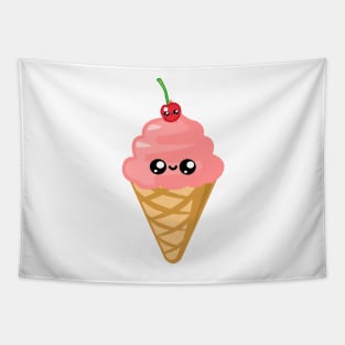 Kawaii Ice Cream Cone Tapestry