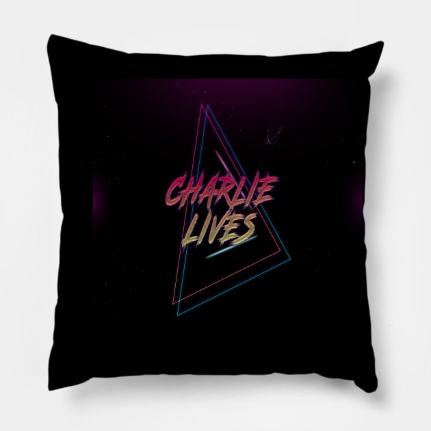 Charlie Lives Pillow by Cruella Entertainment