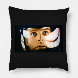 My God, It's Full of Stars! - Dave Bowman Pastel on Canvas Pillow