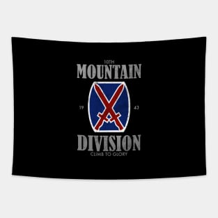 10th Mountain Division (distressed) Tapestry