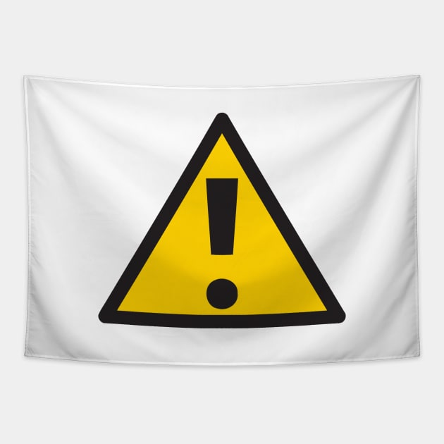 Danger Sign Emoticon Tapestry by AnotherOne