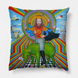 Pictorical Polyglot Pray to save the World Pillow