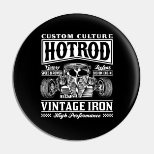 HOT ROD VINTAGE IRON Pin