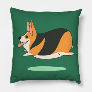 Jumping Corgi Pillow