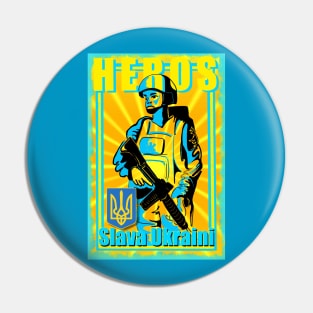 Ukraine propaganda poster Pin