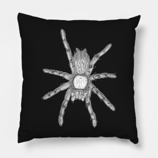 Tarantula Only “Vaporwave” V39 (Black & White) Pillow
