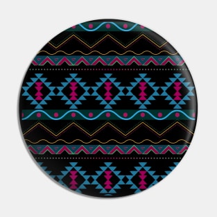 Neon Vintage Pattern Design Pin