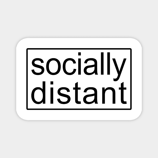 Socially Distant Corona Virus Magnet by SeattleDesignCompany