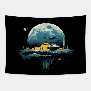 Journey to the moon, Sci Fi Tapestry