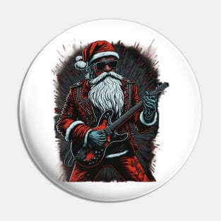 Guitar Santa Pin