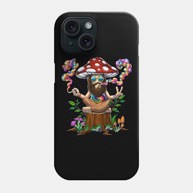 Tie-Dye Hippie Mushroom Phone Case by underheaven