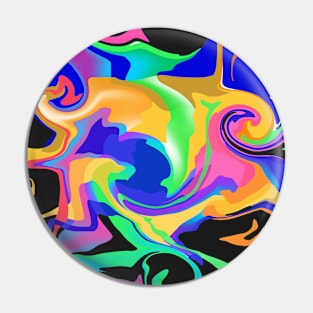 Color Waves Pin