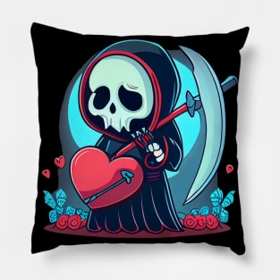 Valentine Grim Reaper Pillow