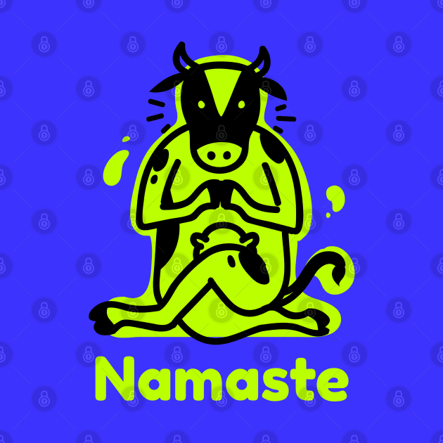 Cow Namaste Yoga by Spirit Animals 21