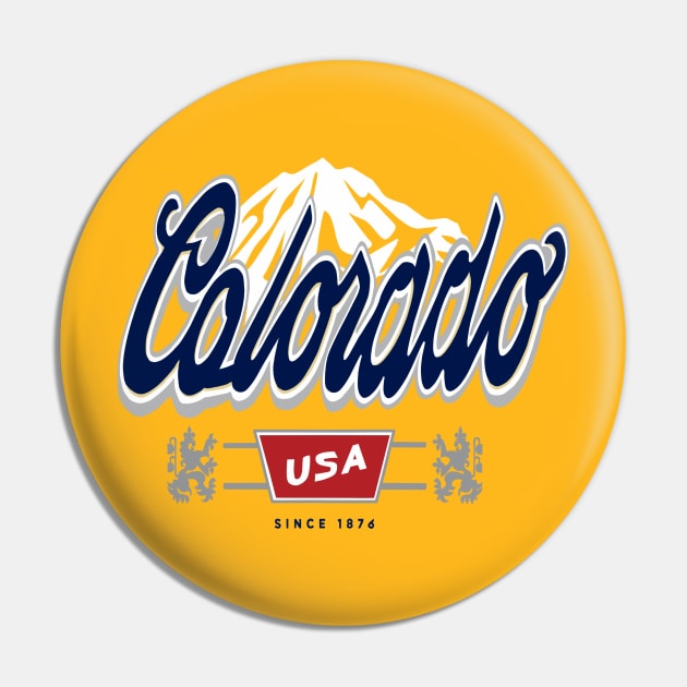 Colorado Beer Logo Pin by Bored Imagination Pop Art Absurdities 