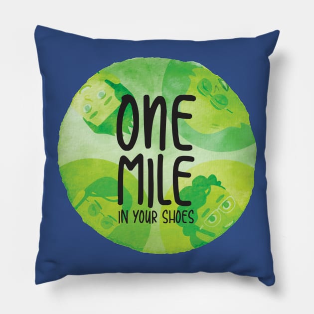 One Mile Podcast Pillow by That's Not Canon Productions