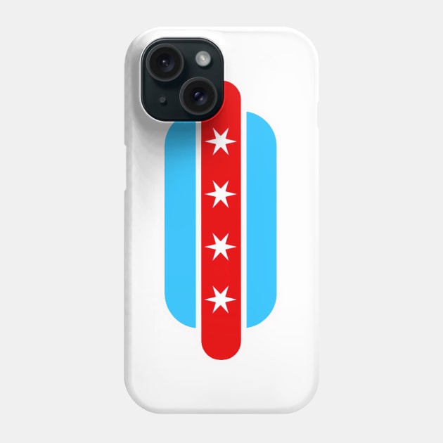 Chicago Hot Dog Flag Phone Case by zsonn