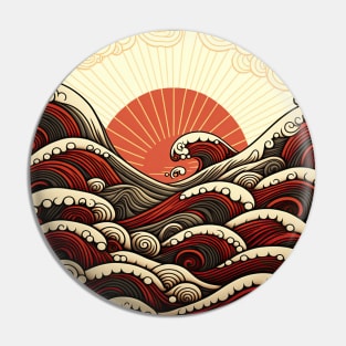 great wave of the red sea Pin