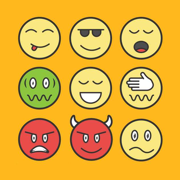 Set of Emoticons by KH Studio