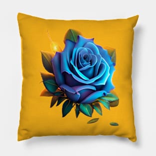 blue flower Pillow