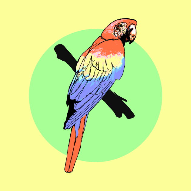 Scarlet Macaw by Brieana