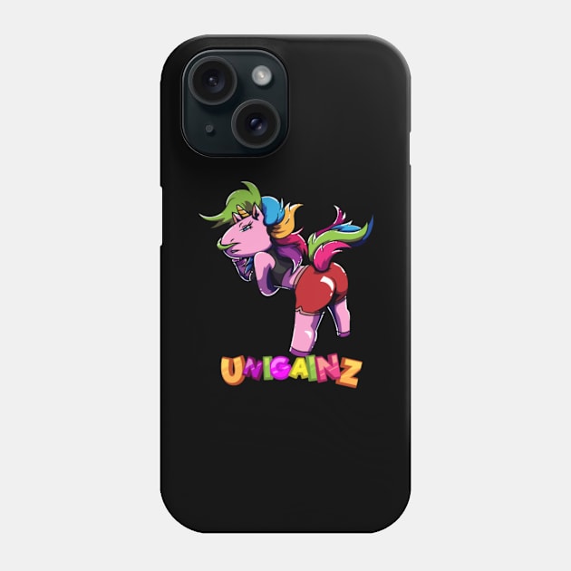 Unicorn Training Gain Weight Biceps Woman Phone Case by Xizin Gao