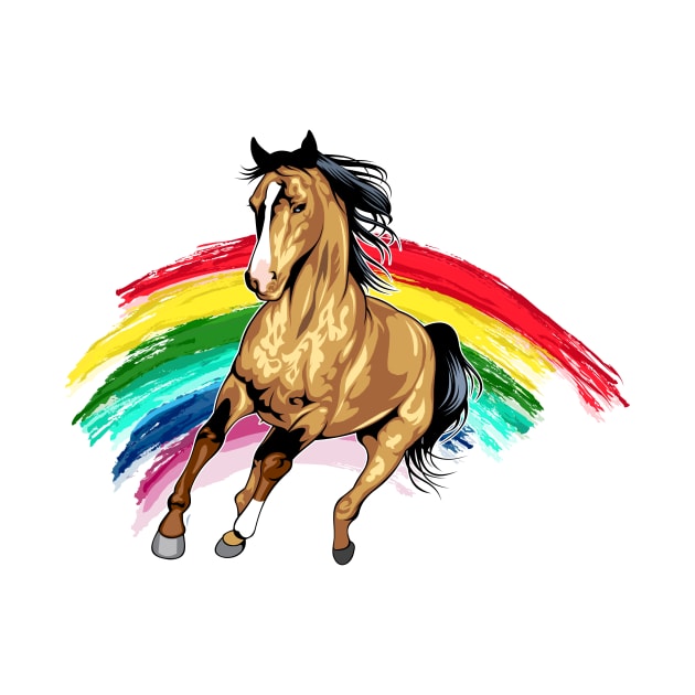 Cute Rainbow Horse Adorable Horse Lovers by theperfectpresents