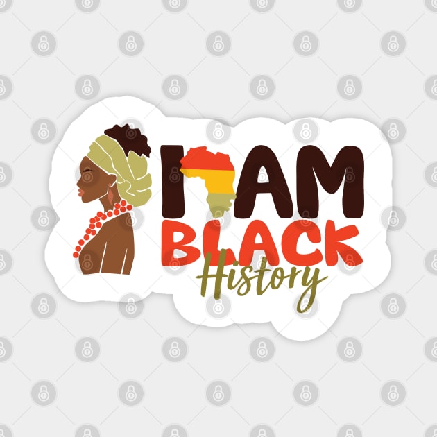 I Am Black History Black Women Gift Magnet by EvetStyles