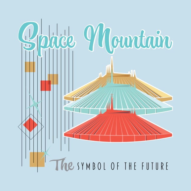 Space Mtn - Mid Century Modern - The Symbol of the Future by WearInTheWorld