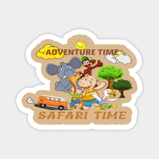 Adventure time, Safari time Magnet