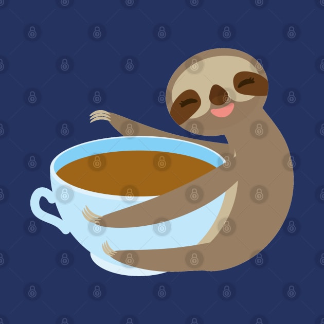 sloth, sloffee, coffee cup by EkaterinaP