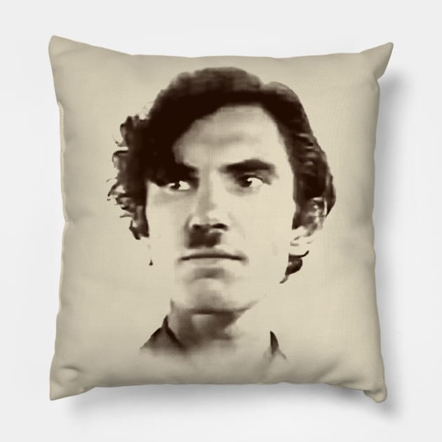 Ron Mael / Sparks Tribute Fan Art Pillow by CultOfRomance