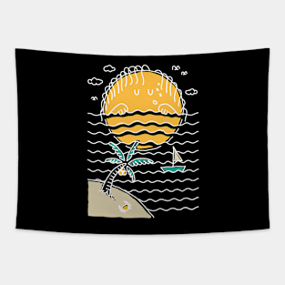 Sun Sleep (for Dark Color) Tapestry