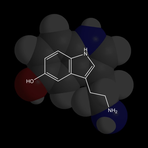 Serotonin Molecule Chemistry by ChemECool