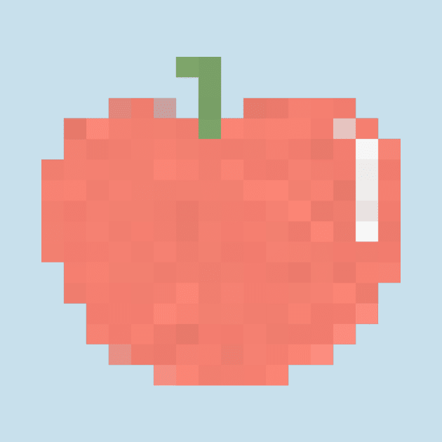 Red Apple Pixel Art by christinegames