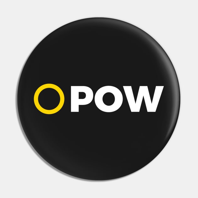 POW Crypto-currency Token Pin by cryptogeek