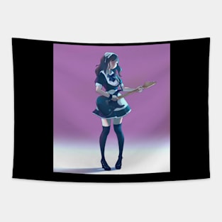 MaidGuitar Tapestry