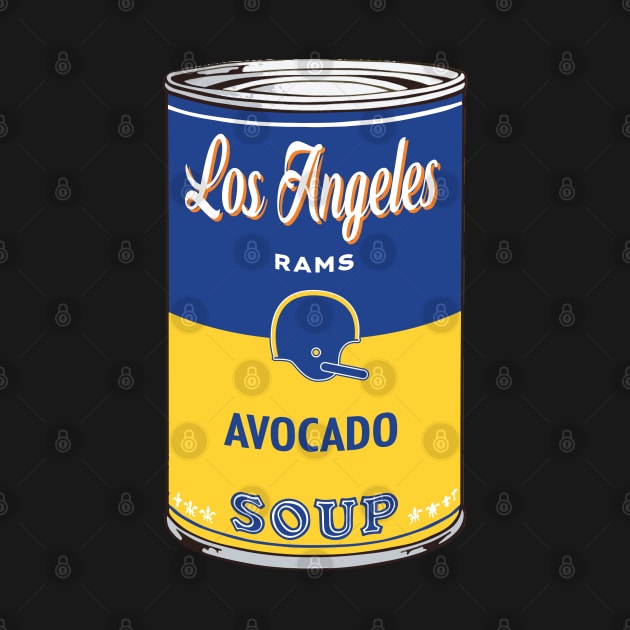 LA Rams Soup Can by Rad Love