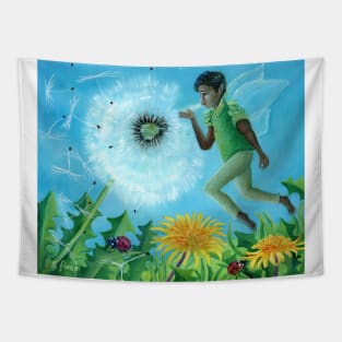 Spring Timekeeper Fairy Tapestry