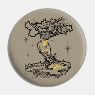 Female Tree of Life (Dark Lineart) Pin