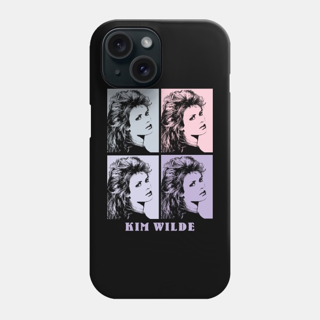 Kim Wilde 80s Pop Art Phone Case by KERIKIL